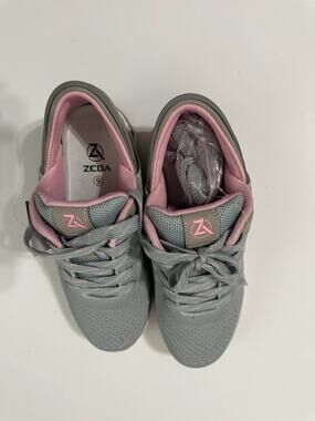 ZEBA Hands-Free Walking Shoes Gray Pink Women’s Size 9